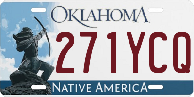 OK license plate 271YCQ