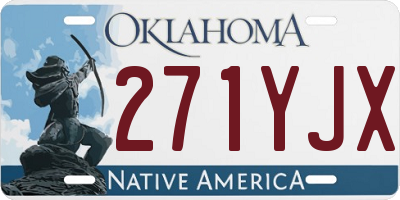 OK license plate 271YJX