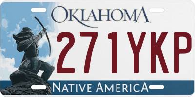 OK license plate 271YKP