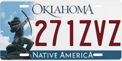 OK license plate 271ZVZ