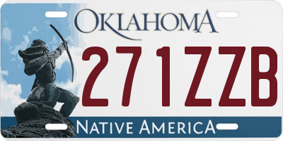 OK license plate 271ZZB