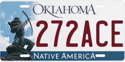 OK license plate 272ACE