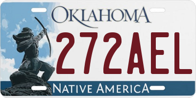 OK license plate 272AEL