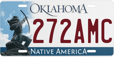 OK license plate 272AMC