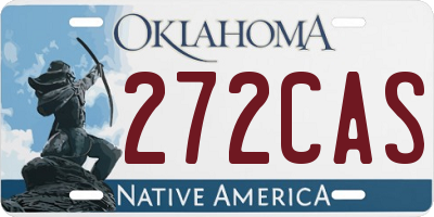 OK license plate 272CAS