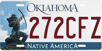 OK license plate 272CFZ