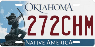 OK license plate 272CHM