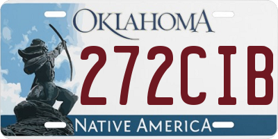 OK license plate 272CIB