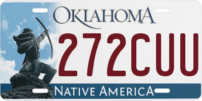 OK license plate 272CUU