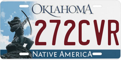 OK license plate 272CVR