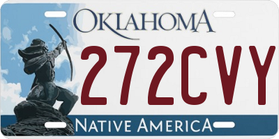 OK license plate 272CVY