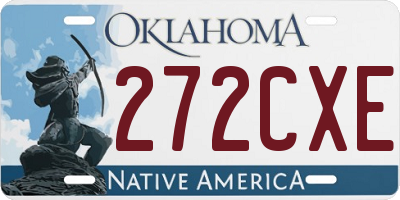OK license plate 272CXE