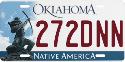 OK license plate 272DNN
