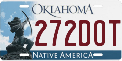 OK license plate 272DOT