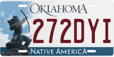 OK license plate 272DYI