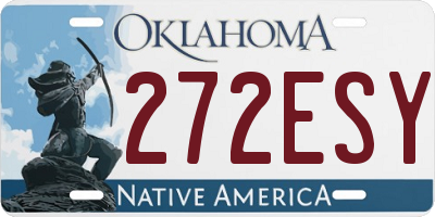 OK license plate 272ESY