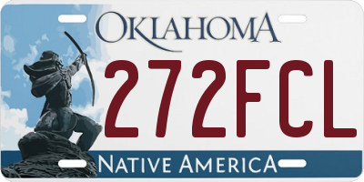 OK license plate 272FCL