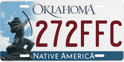 OK license plate 272FFC