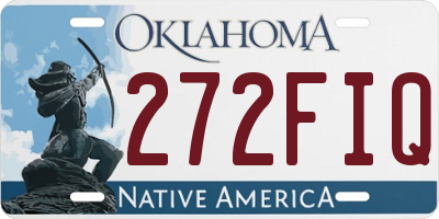 OK license plate 272FIQ