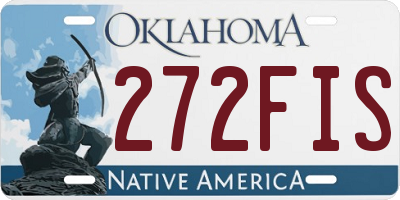OK license plate 272FIS