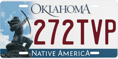 OK license plate 272TVP