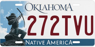 OK license plate 272TVU