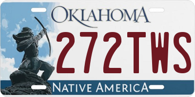OK license plate 272TWS