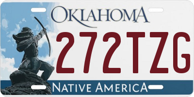OK license plate 272TZG