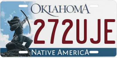OK license plate 272UJE