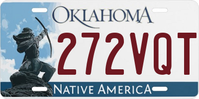 OK license plate 272VQT