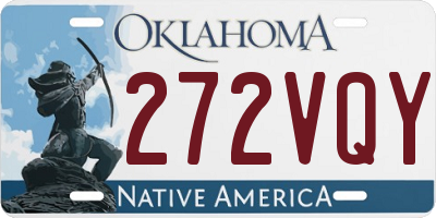 OK license plate 272VQY