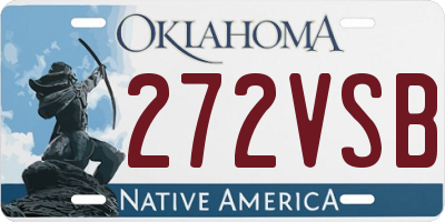 OK license plate 272VSB