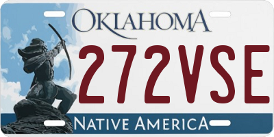 OK license plate 272VSE