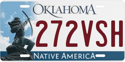 OK license plate 272VSH