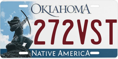 OK license plate 272VST