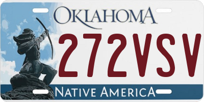 OK license plate 272VSV