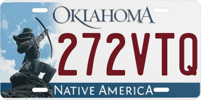 OK license plate 272VTQ
