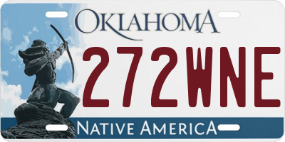 OK license plate 272WNE