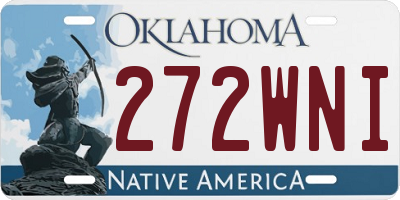OK license plate 272WNI