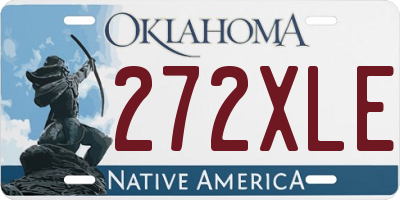 OK license plate 272XLE