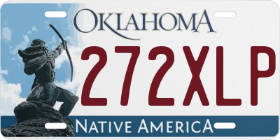 OK license plate 272XLP