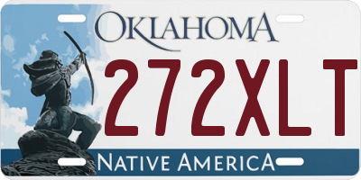 OK license plate 272XLT