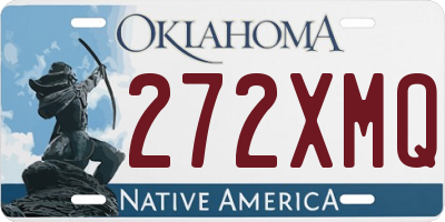 OK license plate 272XMQ
