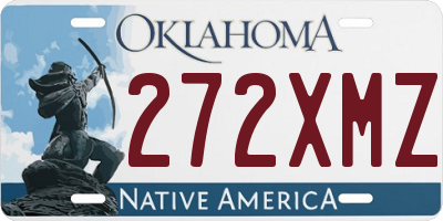 OK license plate 272XMZ