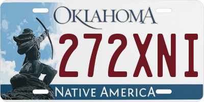 OK license plate 272XNI