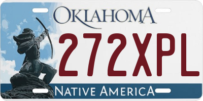OK license plate 272XPL