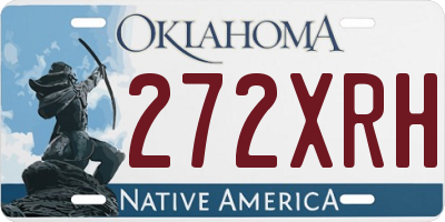 OK license plate 272XRH