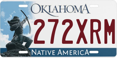 OK license plate 272XRM