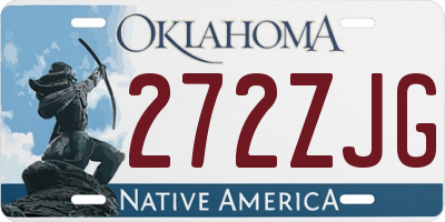 OK license plate 272ZJG