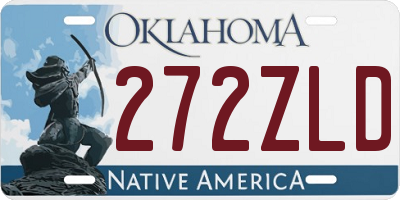 OK license plate 272ZLD